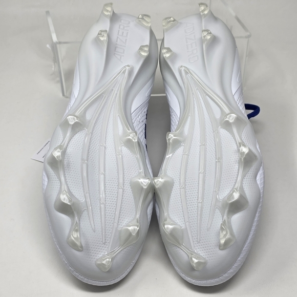 adidas Adizero Impact Football Cleats Mens Size 9 White Shoes IF2478 New main image 5